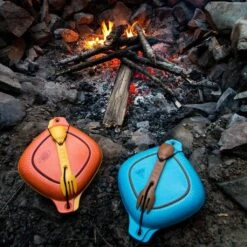 UCO 4pc Elements Bamboo Mess Kit - Blue