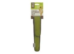 To-Go Ware - Bamboo Cutlery Set /w Chopsticks In Avocado Green Carry Case -Primal Outdoors b25c35db76d5472dff11f6f5d6bc9493