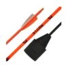 Mybo Star 35 Premium Fibreglass Arrows - Neon Orange - (3pk) Foam Tipped