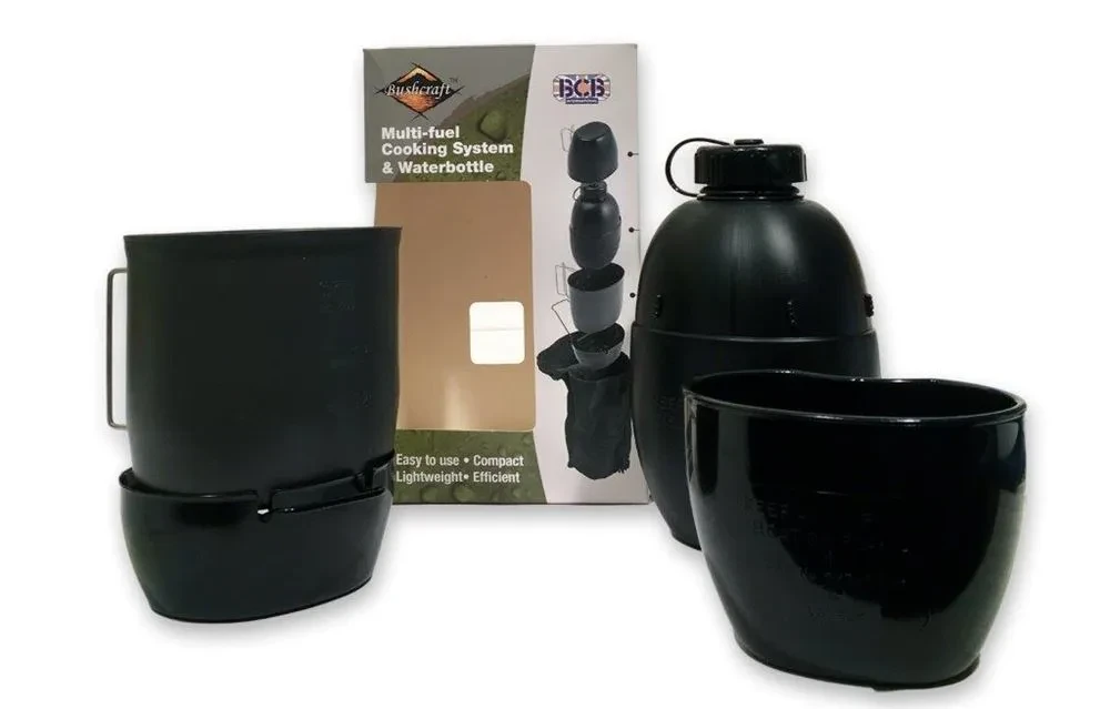 BCB Multi-Fuel Cooking System & Water Bottle - Black 1 BCB Multi-Fuel Cooking System & Water Bottle - Black
