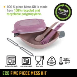 UCO ECO 5 Piece Mess Kit Plum Purple -Primal Outdoors tumbnail 83d79eb6 6296 4e8d 9f16 f770b7db92ac